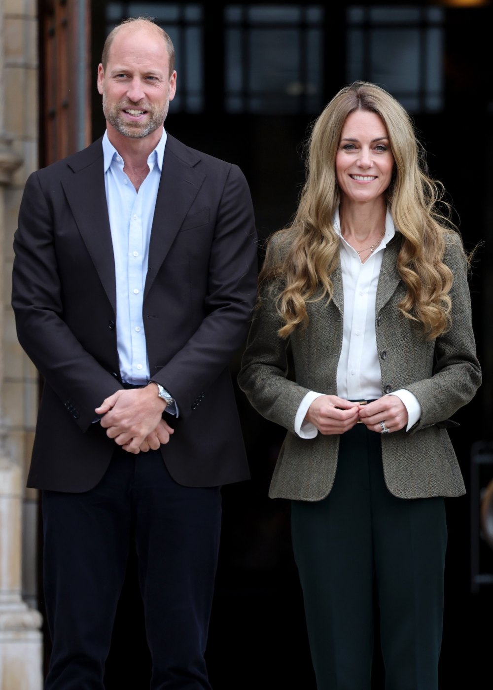 Kate Middleton shows off her new blonde hair while out with Prince William