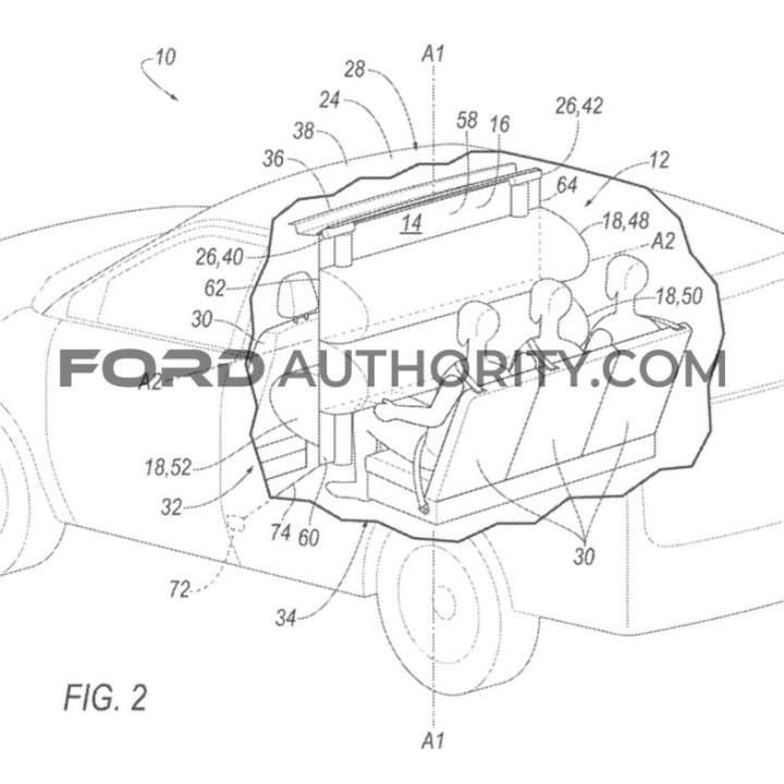 Ford patented airbag design concept