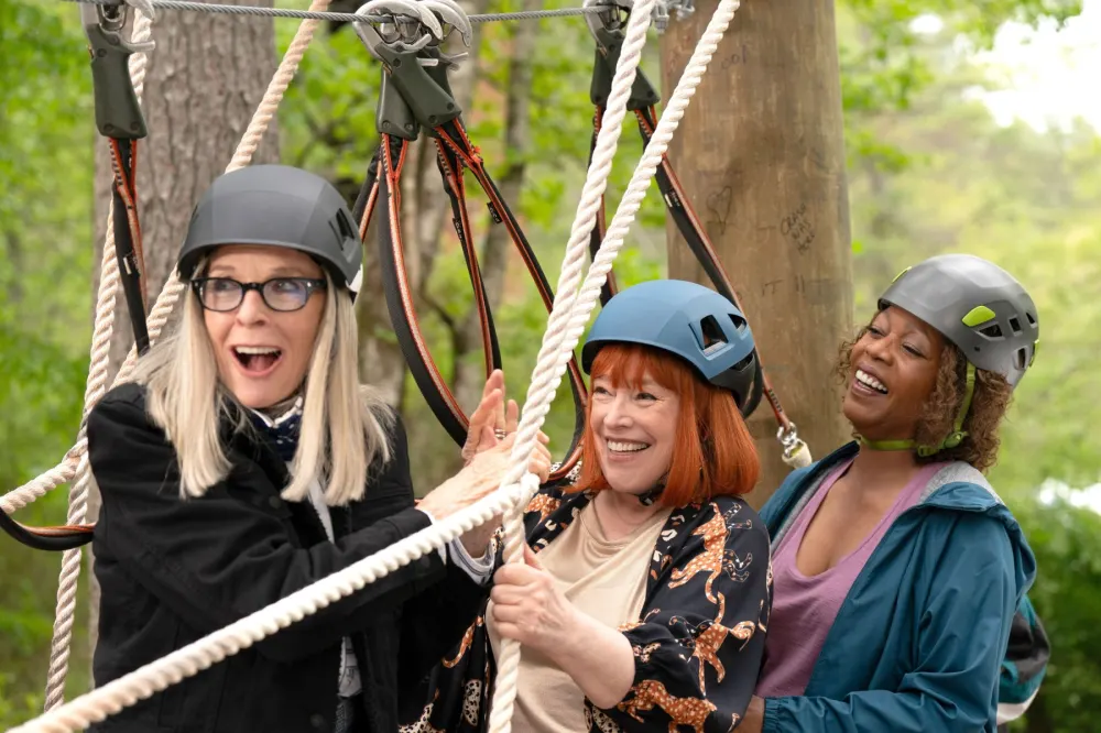 Diane Keaton: A Life Fully Lived, Diversifying Beyond Acting Until 79 Diane Keaton, Kathy Bates, Alfre Woodard laughing together at a table.