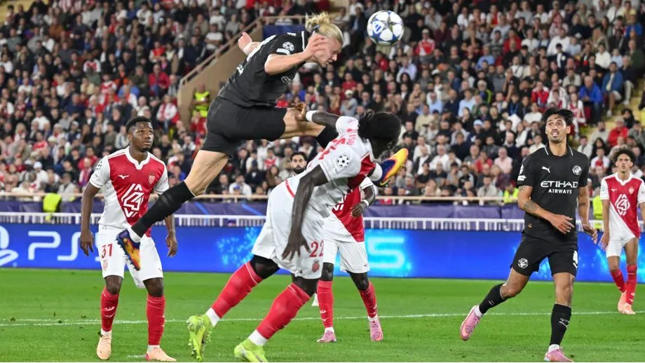 Haaland in action against Monaco
