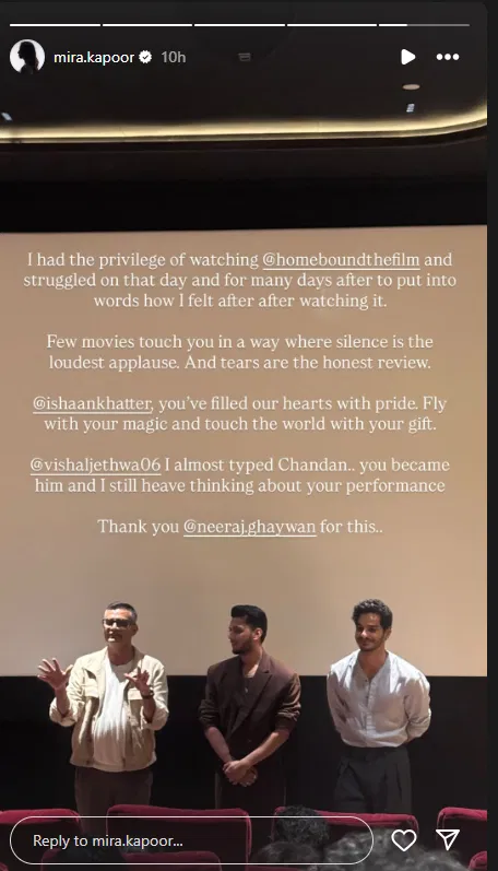 Mira Rajput's Instagram Story