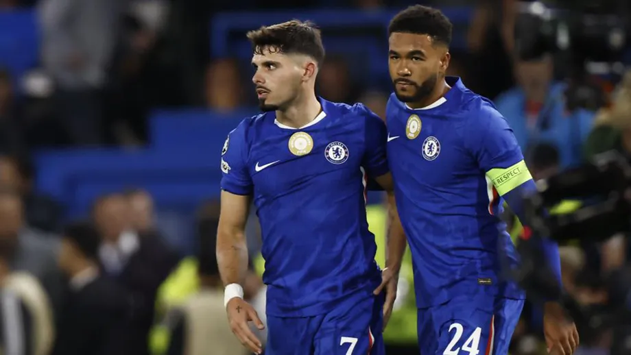 Pedro Neto with Reece James