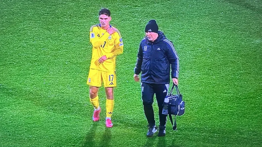 Sudakov exits Ukraine match with discomfort