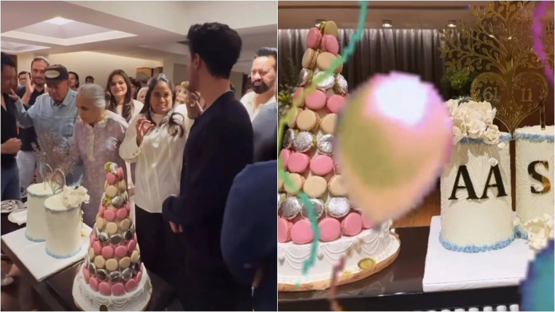 Salim Khan, Sushila Charak aka Salma, and Arpita-Aayush Sharma wedding anniversary celebration inside photos