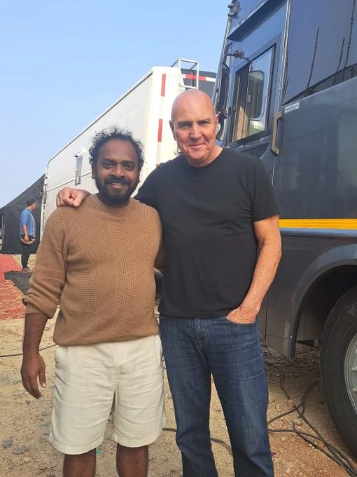 "The Mummy" Star Arnold Vosloo Joins Vijay Deverakonda Film as British Villain Actor Vinod Sagar with Arnold Vosloo (Photo: X/Christopher Kanagaraj)