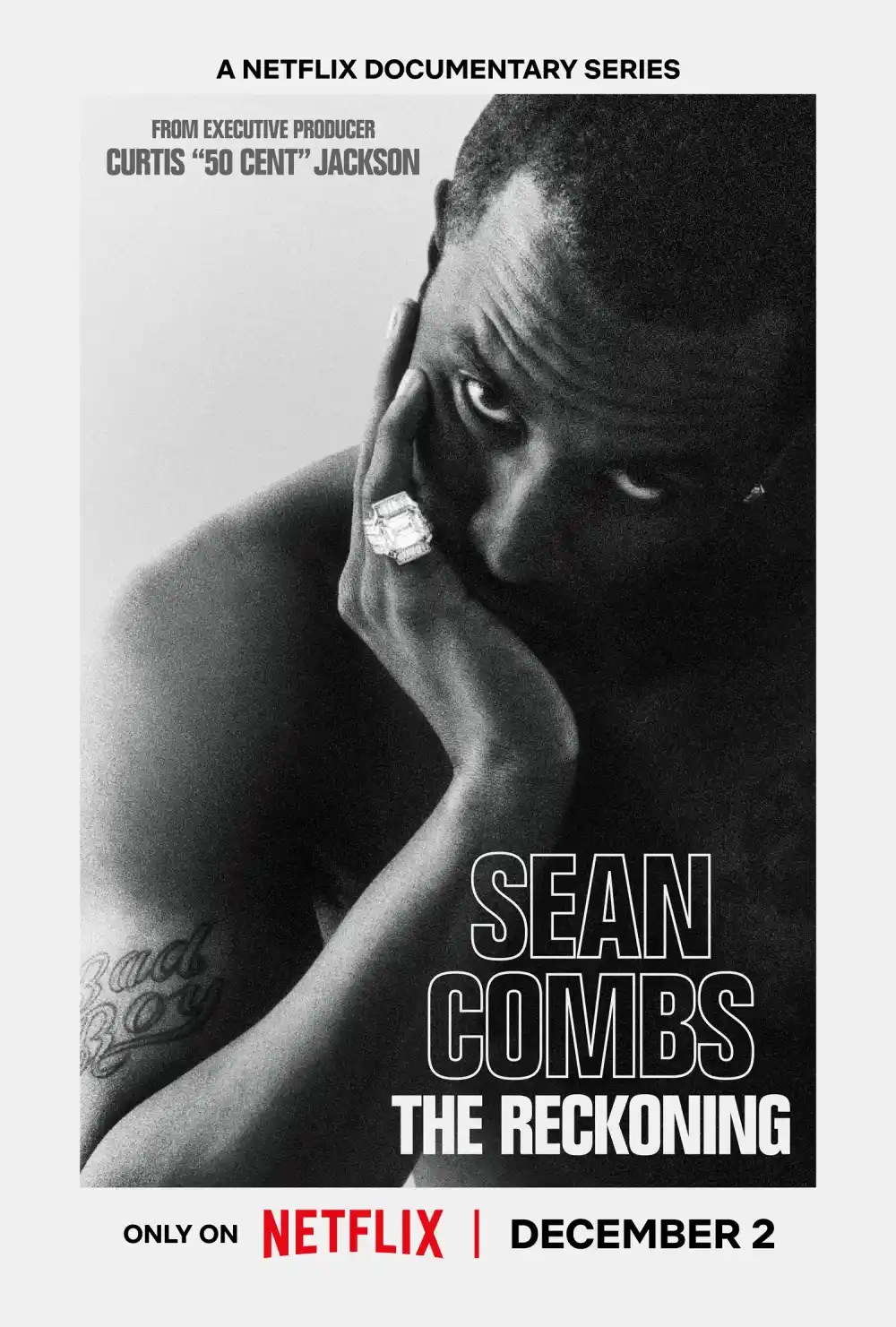 50 Cent's Diddy Docuseries Features Unseen Pre-Arrest Footage, Juror Interviews Poster for Netflix's “Sean Combs: The Reckoning”