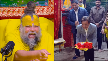 Rajpal Yadav Visits Sant Premanand Maharaj Vrindavan Video Goes Viral